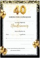 Zaproszenia na 40 Urodziny