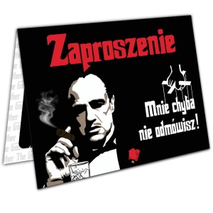Zaproszenia Mnie nie odmówisz Urodziny Impreza