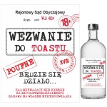 Naklejki na Butelki na 18 Urodziny Wezwanie do Toastu 10 sztuk