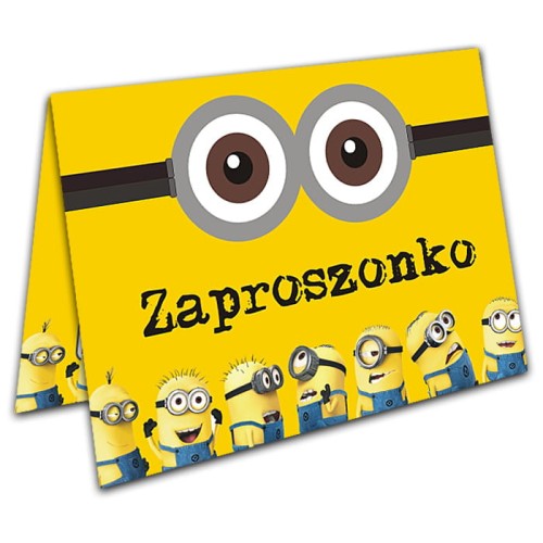 Zaproszenia dla dzieci Minionki - zaproszenia.pl