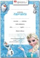 Zaproszenia na Urodziny dla Dzieci - Elza Anna Kraina Lodu Frozen