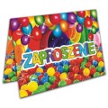 Zaproszenia na urodziny dla dzieci - balony i kulki