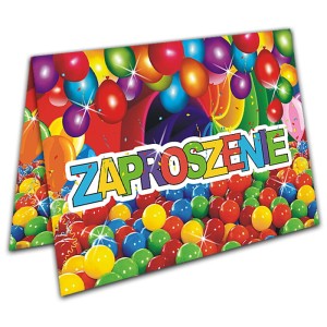 Zaproszenia na Urodziny dla Dzieci - Balony