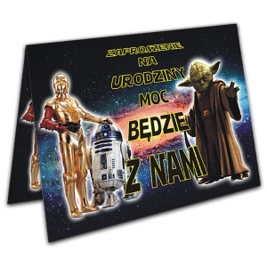 Zaproszenia na Urodziny dla Dzieci - Star Wars