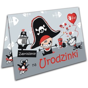 Zaproszenia na Urodziny dla Chłopca Pirat