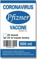 Naklejki na wódkę weselną, urodzinową, osiemnastkową, szczepionka, wirus, covid-19 Pfizner