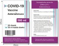 Naklejki na wódkę weselną, urodzinową, osiemnastkową, szczepionka, wirus, covid-19 Astra Zeneca
