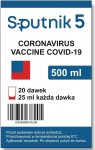 Naklejki na Wódkę Szczepionka Sputnik 5