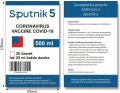 Naklejki na wódkę weselną, urodzinową, osiemnastkową, szczepionka, wirus, covid-19 Sputnik 5