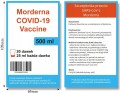 Naklejki na wódkę weselną, urodzinową, osiemnastkową, szczepionka, wirus, covid-19 Morderna