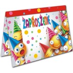 Zaproszenia Urodzinowe dla Dzieci Emotki Party
