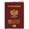 Zaproszenia na 18 - Paszport