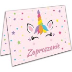 Zaproszenia na Urodziny dla Dzieci Unicorn Jednorożec