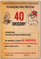Zaproszenia na 40 Urodziny Czterdziestkę PRL