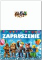 Zaproszenia dla Dzieci Urodzinowe ROBLOX